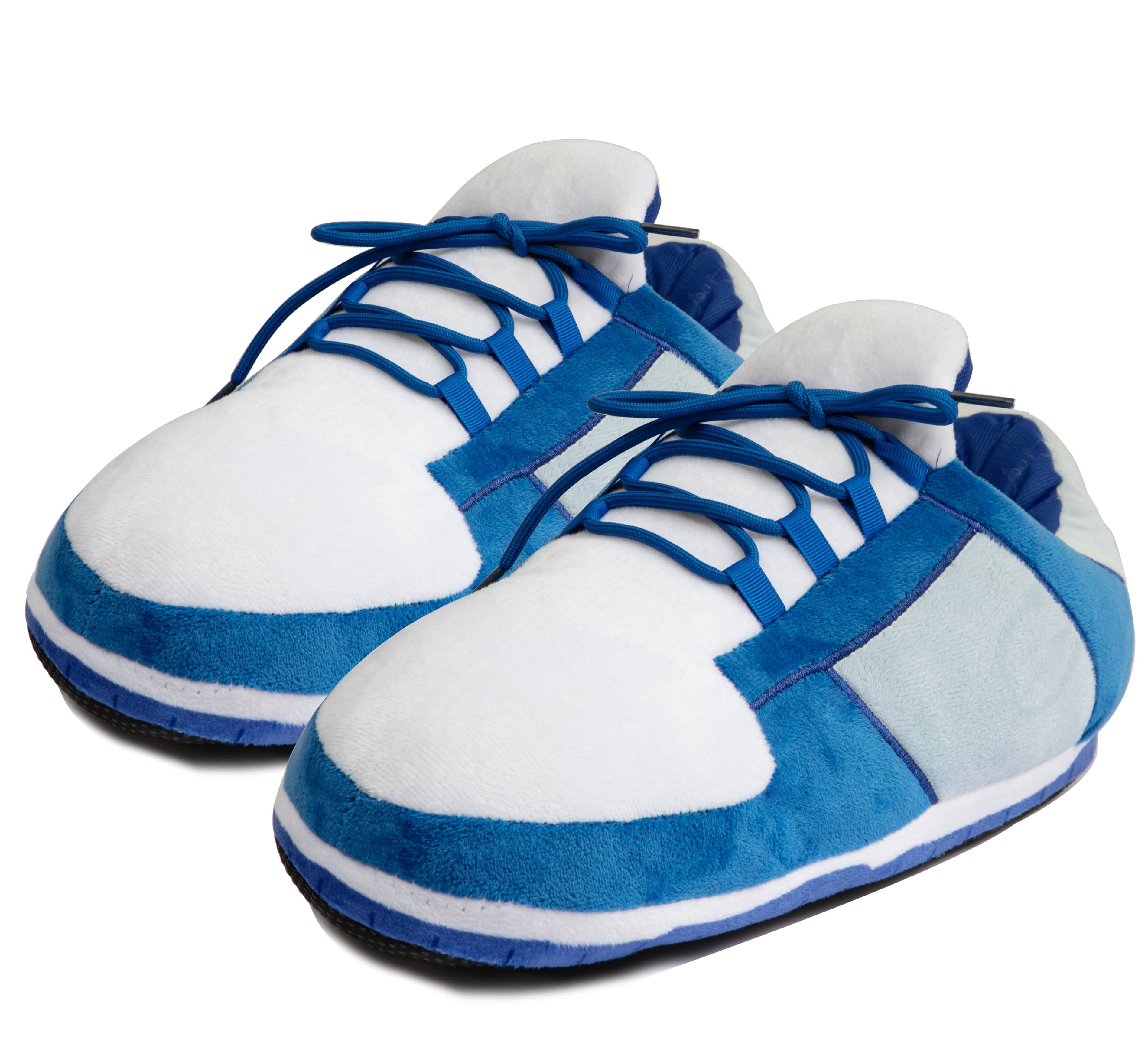 Knuffis Sneakers slipper slippers plush ladies kids mens slippers funny (Blue/Black Knuffis Sneakers slipper slippers plush ladies kids mens slippers funny (Blue/Black